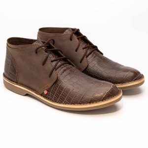 Zahara Crocodile Choc - thick sole